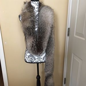 Genuine Silver Fox Boa from Neiman Marcus